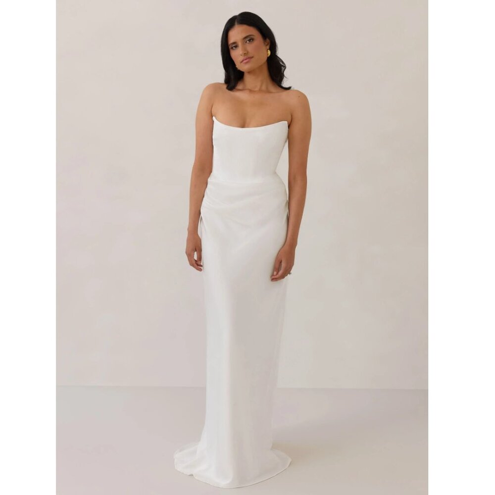 Park & Fifth Cardero Strapless Dress – XS – Ivory Bridal/Reception Gown